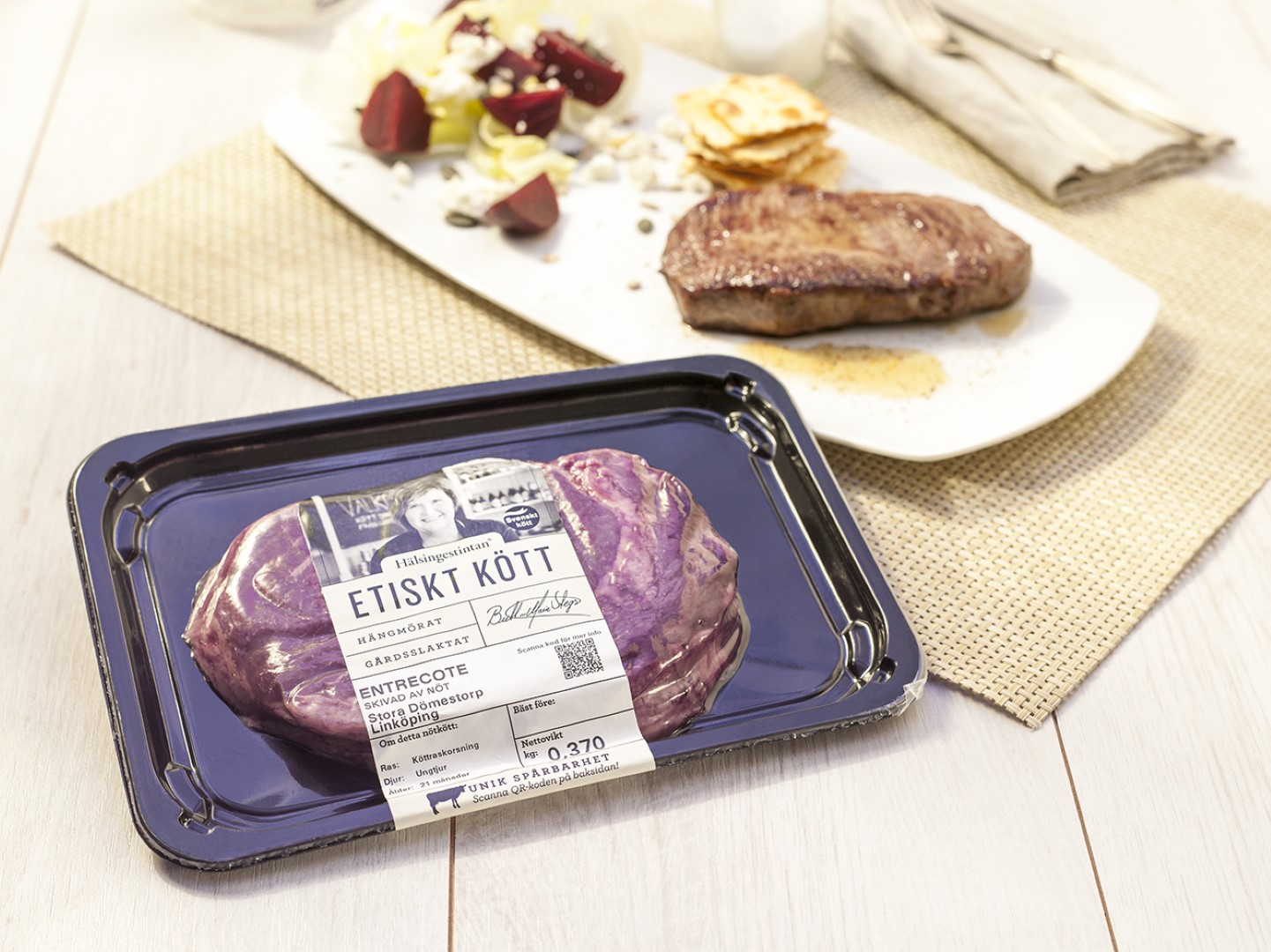 TraySkin fresh meat header